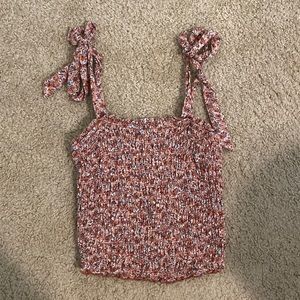 Abercrombie & Fitch Floral Smocked Top